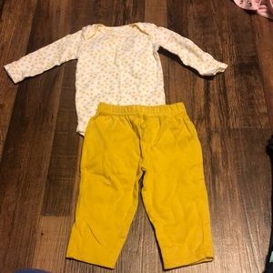 Carters yellow outfit
